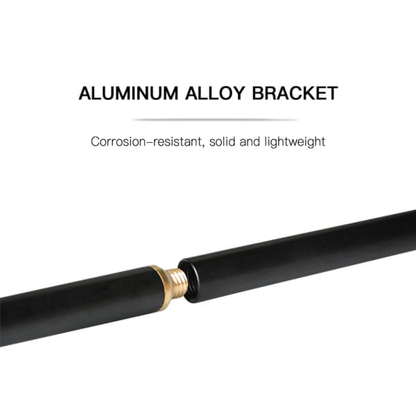 Lightweight Portable Stainless Steel Lighting Pole with Adjustable Lamp Holder - Camping Accessories