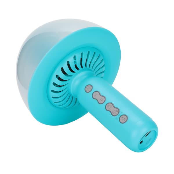 Bluetooth Trådløs Karaoke Mikrofon Natlys Bluetooth Mikrofon til Fest KTV Hjem Ferie Blå