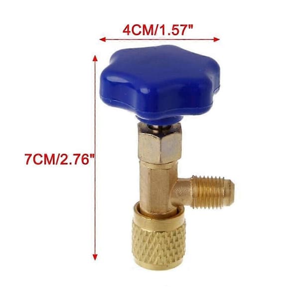 For R22 R134a R410A Gass 1/4 SAE Auto AC-boksåpner Ventilflaskeåpner I2F1 One size A one size