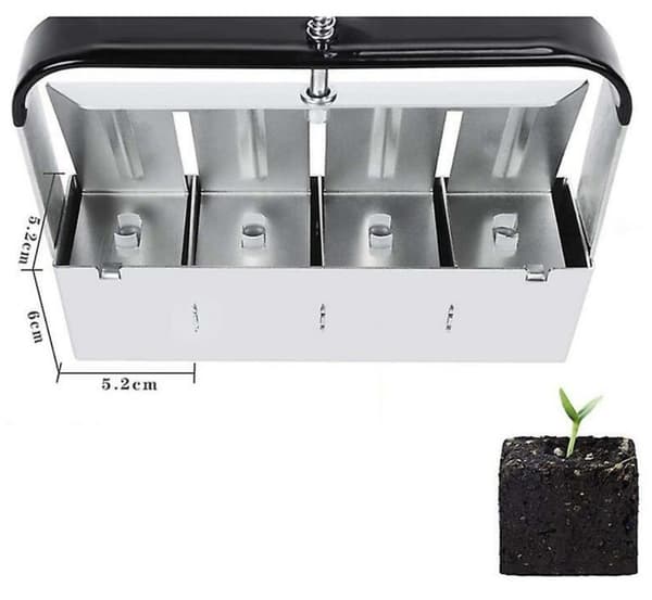 Manual Soil Blocker Garden Tool Seedling Tool Garden Tool-21*6*16cm, 1pc