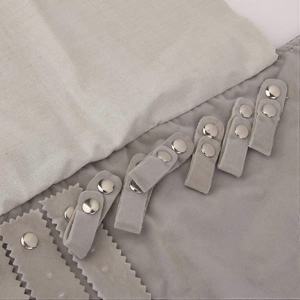 Luksus fløyel smykkerull ring øredobber armbånd display arrangørveske grå Grey