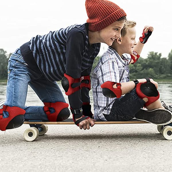 Safety Set for Young Athletes, Durable and Comfortable Protective Gear, Includes Adjustable Knee, Elbow, and Wrist Pads for 3-8 Year Olds