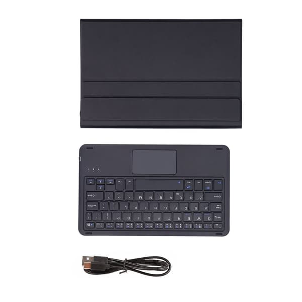 Detachable Wireless Keyboard with Durable Faux Leather Case