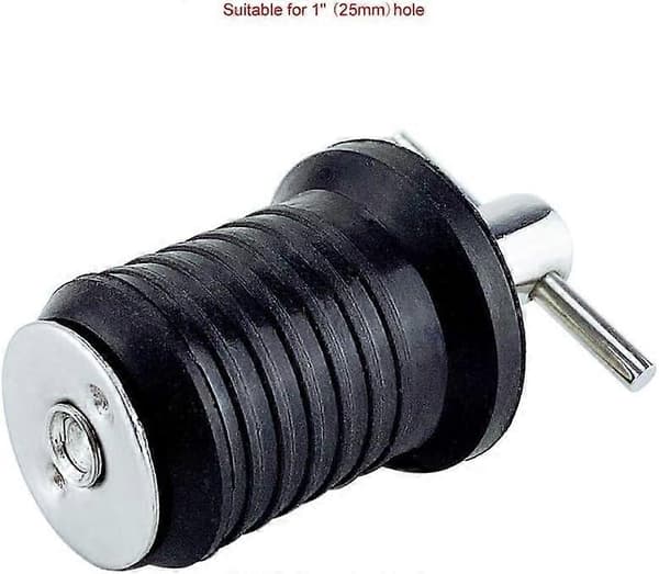 Adjustable Marine Drain Plug, Rubber Drain Plug with 304 Stainless Steel Handle Boat Drain Plug Fit