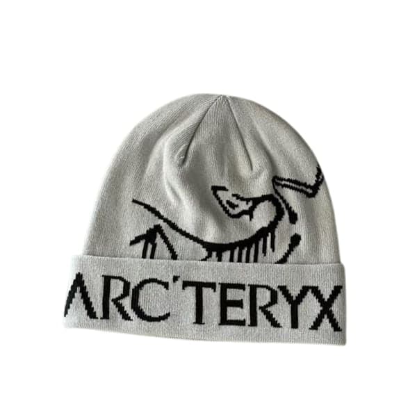 Arcteryx Bird Head Svart Toque Beanie Hatt Kapp Lys grå