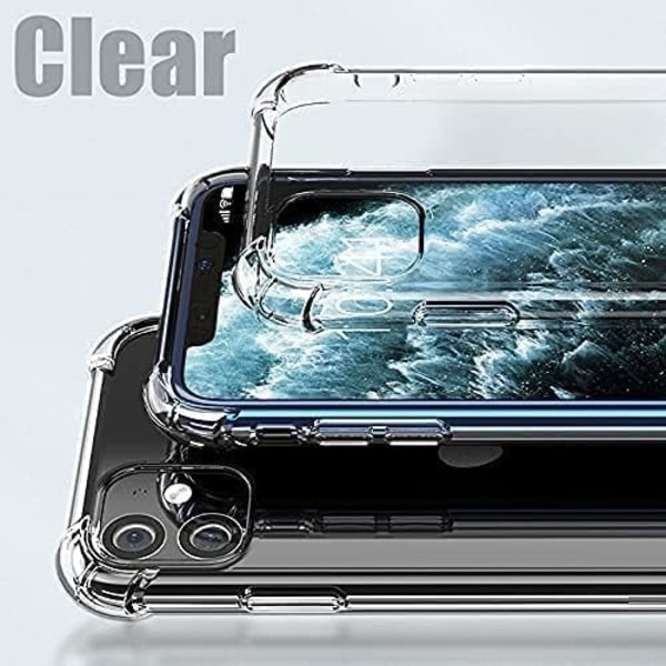 Compatible with iPhone 15 Case Shockproof Wallet Case for iPhone 15 Case with Protective Phone Case Rubber Bumper for iPhone 15 Clear