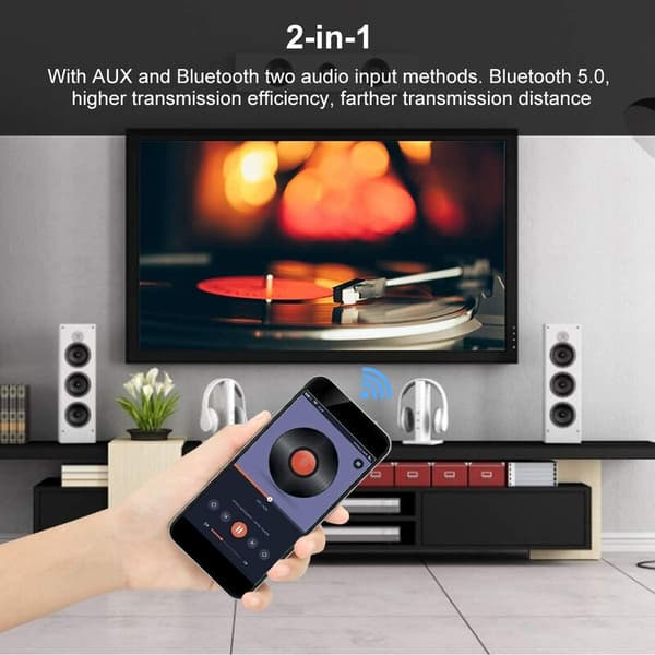 HiFi Stereo Bluetooth Forsterkermodul 2.1 2X50W+100W 12V