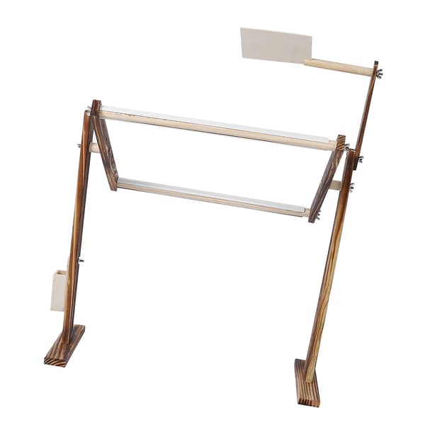 Antique Wooden Embroidery Stand Adjustable Height Cross Stitch Frame Sewing Craft Accessory