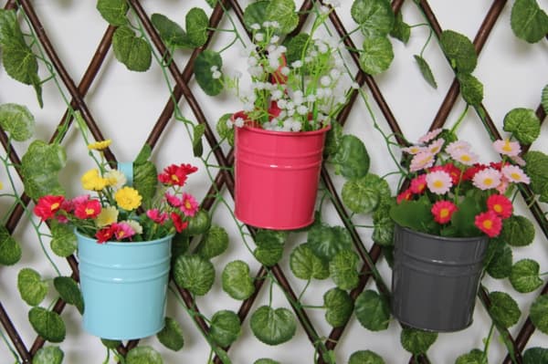 Flower Pot, Small Tin Bucket, Balcony Pot, Decorative Small Pot