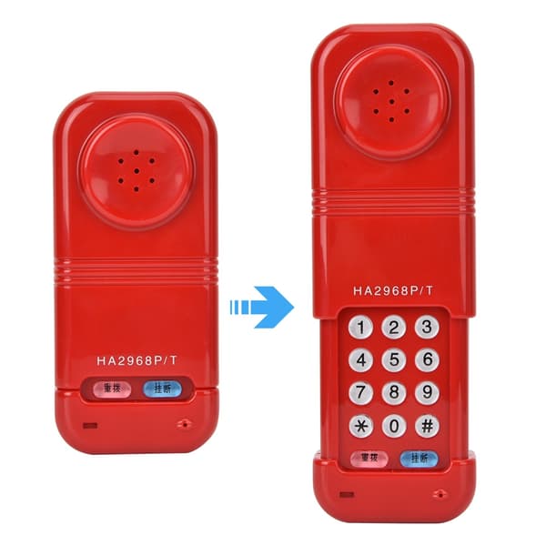 Fiberoptisk telefonlinjetester med DTMF-nummerpræsentation automatisk identifikation (rød)