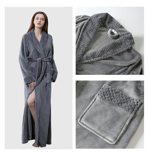 pyjamas høst og vinter pyjamas fortykket og forlenget yukata badekåpe
