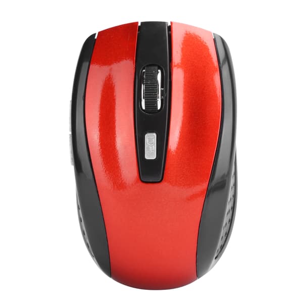 Wireless Mouse Notebook Computer Optical Gaming Accessories with Adjustable DPI 250Hz Red