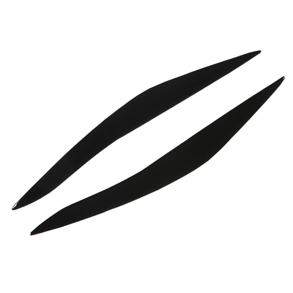 1 Pair Headlight Eyebrow Cover Black Headlight Eyelid Trim Replacement for 5 Series F10 2010-2013