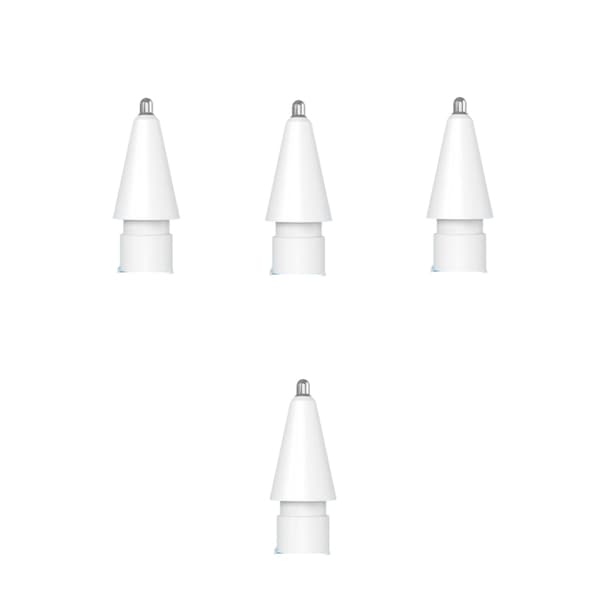 4-pakkaus Apple Pencil -kärkiä, valkoinen