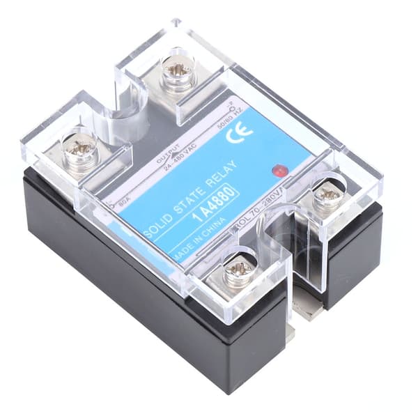 Single-phase Solid State Relay 70-280VAC Input 24-480VAC Load AC SSR Electrical Equipment for CNC Machines (BERM-1 A4880（80A）)