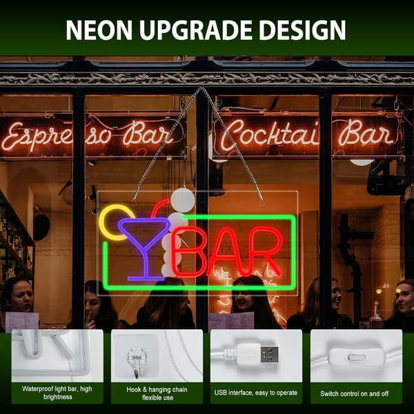 Neon LED-dekor – silikon, gjennomsiktig – for fest – 2CM