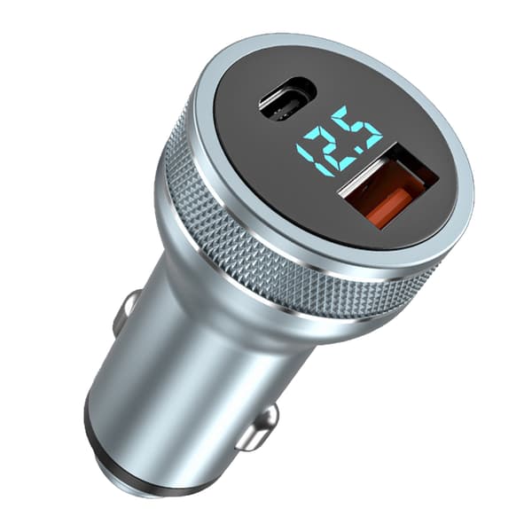 Car Charger PD and QC3.0 Fast Charging Portable Smart Temperature Control Safe for Phone Laptop Digital Camera
