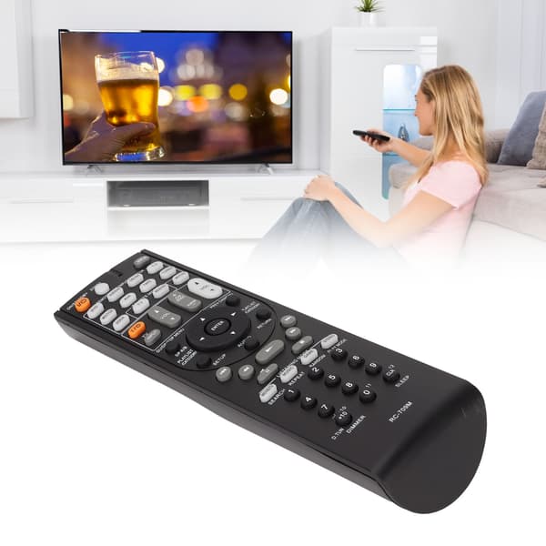 Replacement Remote Control for Onkyo AV Receiver, Compatible with Onkyo AV Receiver RC-709M Style Replacement with Sensitive Buttons, Direct Use