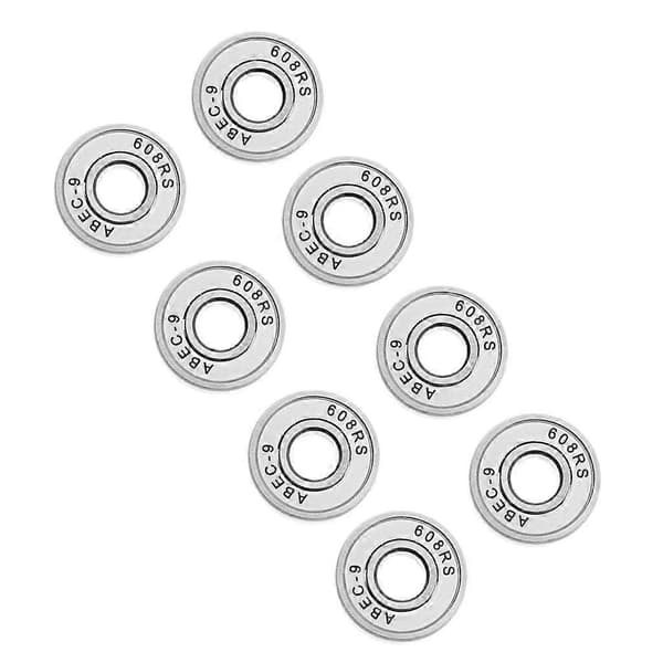 [LCS]16-pak friktionsfrie Abec 9 skateboard- og rulleskøjtelejer Hvid White