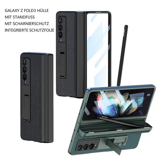 Adjustable Stand for Samsung Z Fold 3, Shockproof Design Ultra-Thin Profile with Gear-Driven S Pen Holder, Compatible with Samsung Z Fold 3