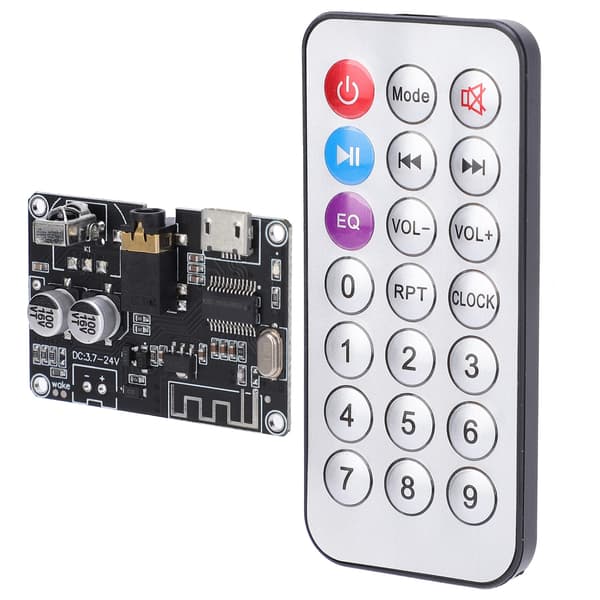 Bluetooth lydmottakerkort stereoforsterkermodul med fjernkontroll XY-WRBT