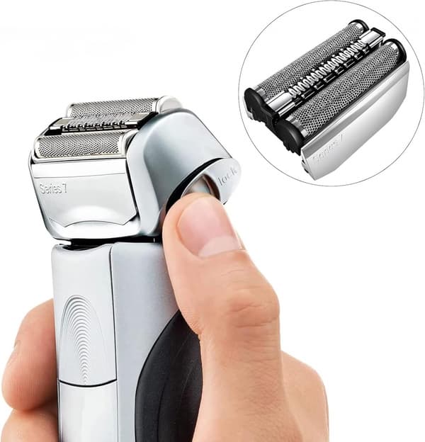 Barberhode for Braun Series 7 Erstatningshode Barberblad 70S, Blad 70S Folie og Kassetthode Egnet for Braun 7 Series