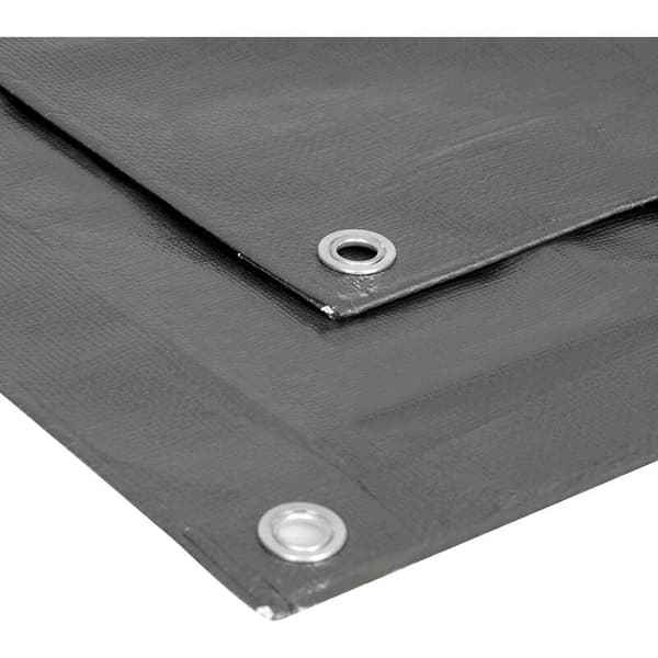 Heavy Duty Protective Sheet, Multi-Purpose Waterproof Tarp, Aluminum Eyelets for Secure Fastening, Durable, Washable, Grey, 2X3M, Tear-Resistant
