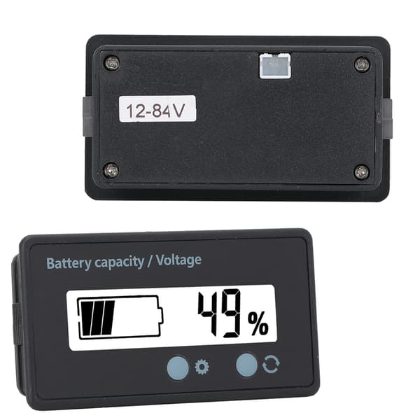 GY-6GS PCB HTN Waterproof Battery Capacity Meter Indicator LCD Display 12-84V White