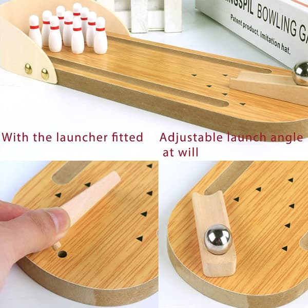Mini Bowlingspil, Træ Bowlingkugle, Bowlinglegetøj