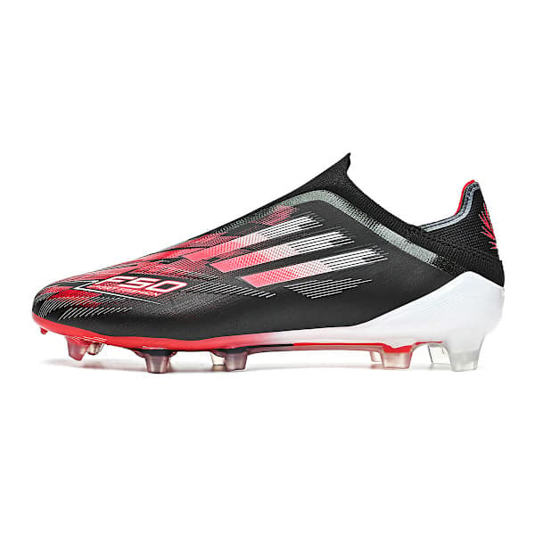 Fodboldstøvler til mænd og kvinder, elite, uden snørebånd, til fast underlag Orange 36