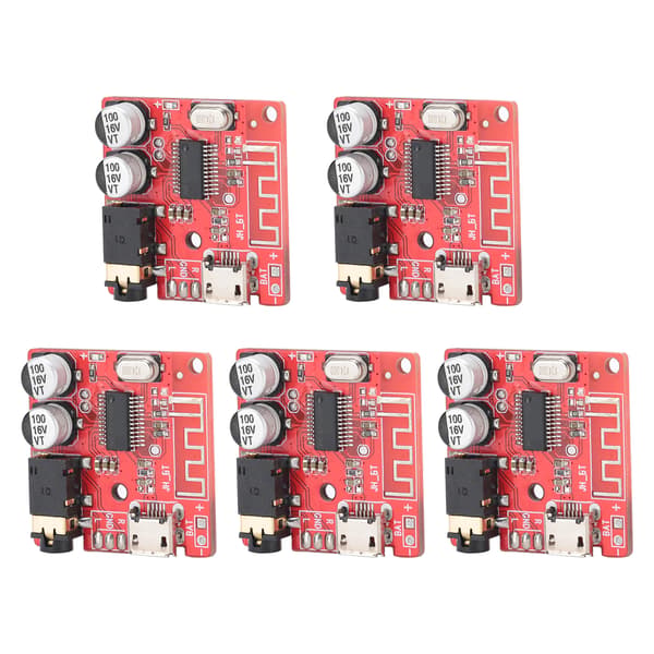 5 stk DIY Bluetooth 5.0 Mottakerkort Tapsfritt Dekoderkort Trådløs Stereo Musikkmodul