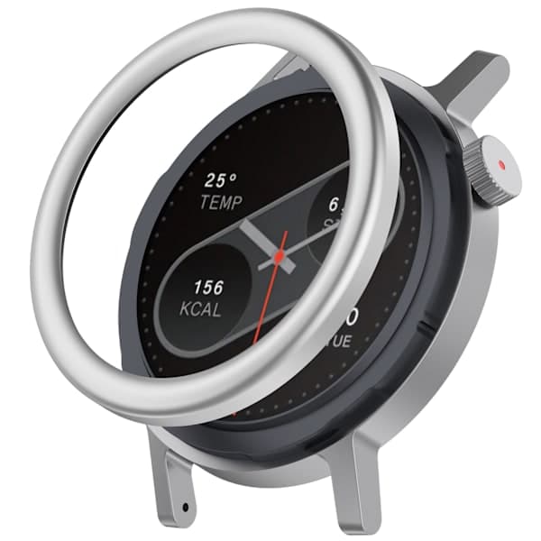 CMF Watch Pro 2 Metallram + Skärmskydd i Härdat Glas Set Silver - Skydda din smartklocka med stil och precision Silver Silver Silver Silver