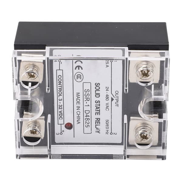DC AC Solid State Relay Fast Switch Antivibration Flame Retardant SSR Module 25A 24-480VAC