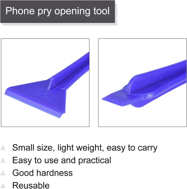 Plastic Spudger Pry Opening Tool 5pcs for Cell Phone PC Tablet Laptop LCD Screen Smart 115x46mm Black