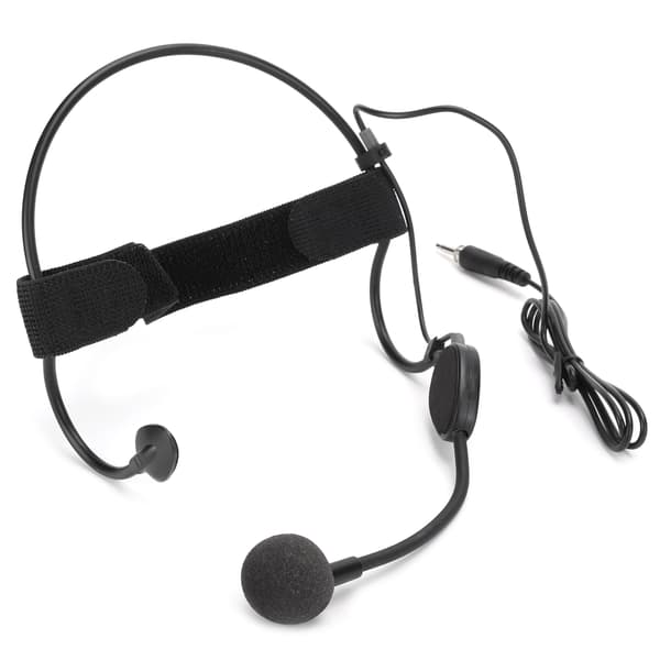 Mini Headband Wired Microphone 3.5MM Plug Ear Hook Condenser Mic for Performance Teaching
