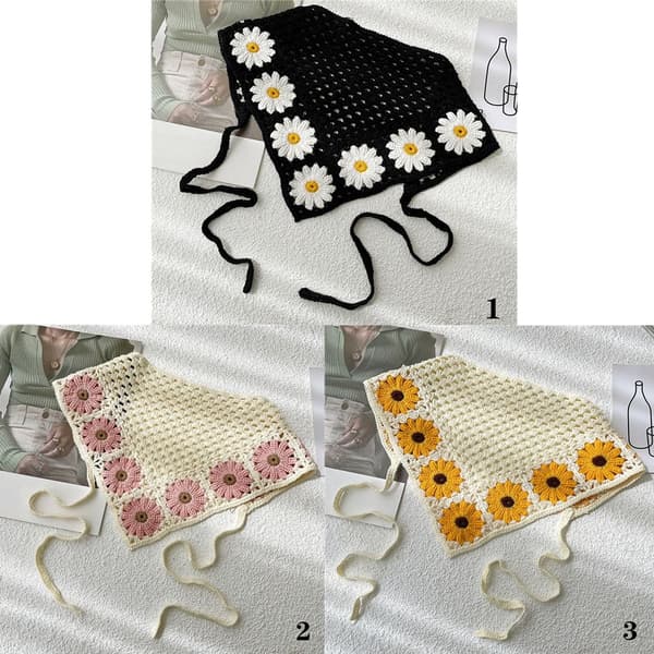 Trekantshæklede Bandana Hårbånd