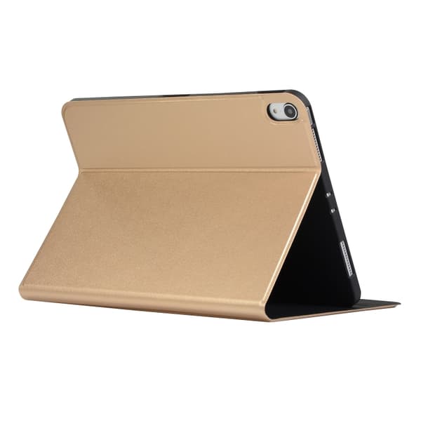 [LCS] iPad 11 11th Generation / 10.9 10th Generation 2022/2025 Case with Holder - Voltage Elastic Leather TPU Protective Case Gold Guld