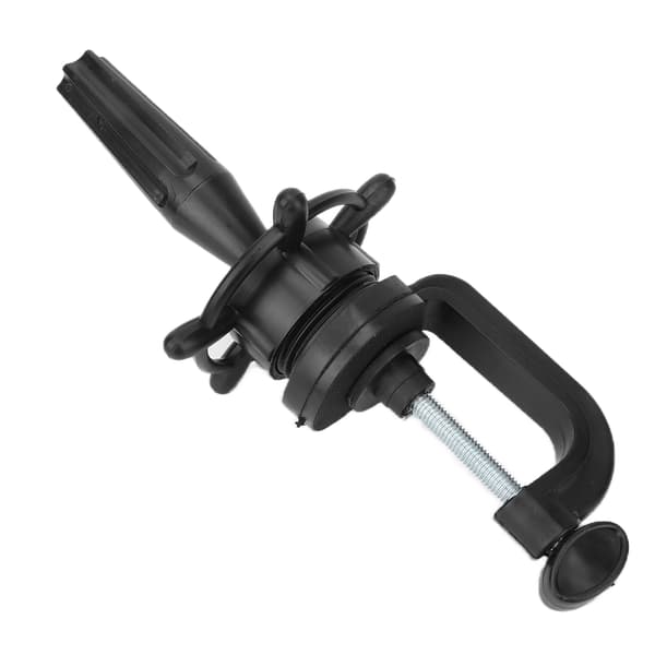 Mannequin Head Stand Height Adjustable Head Clamp Holder Training Head Display Black