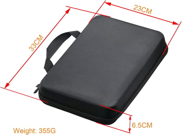 Bag for GoPro, Storage Case Compatible with Hero 10 9 8 7 6 5 4 3 2, Portable Protective Case for Action Camera (Large)