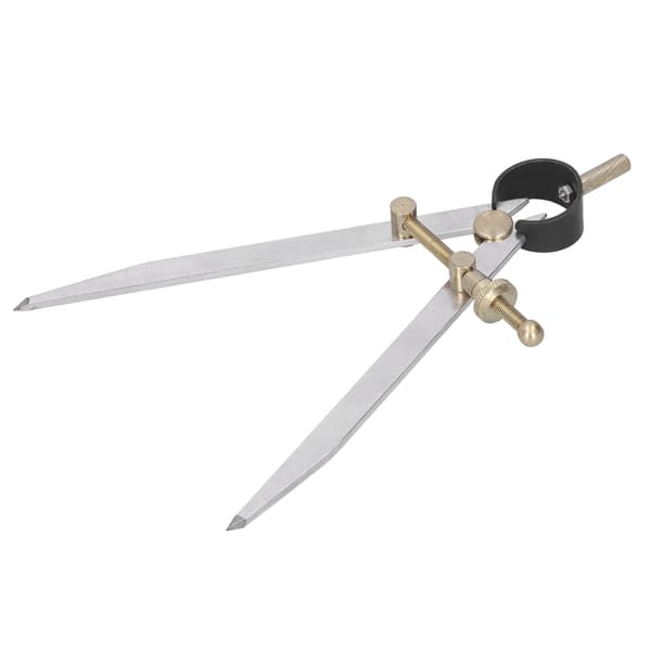 Adjustable Leather Compass with Divider for Craft and Woodworking, Durable Rust-Resistant Design with Quick Nut Fixing, Supports Scribing