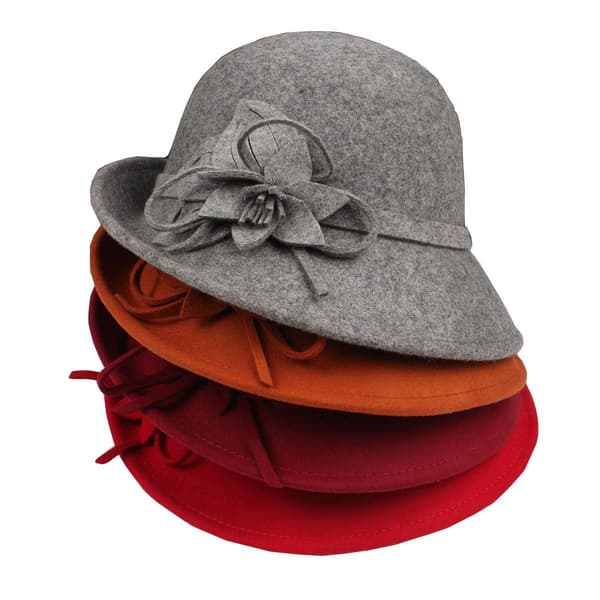 Vintage hat til kvinder, retro baskerhuer til fest og rejser (grå)