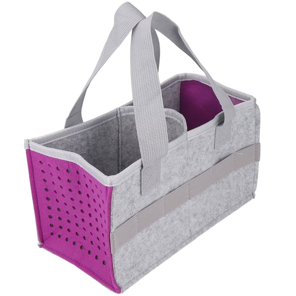 Portable Storage Bag Extra Space Felt Fabric Case for Toniebox Player Starter Set Purple