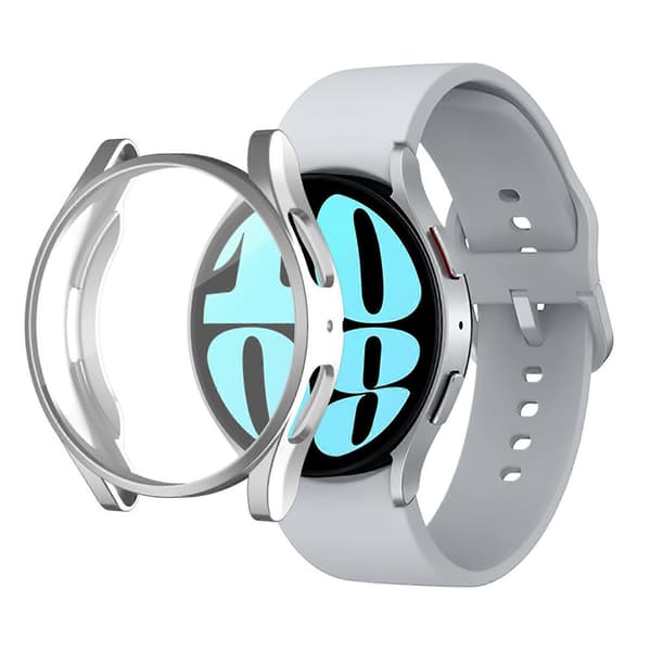 Case Compatible with Samsung Galaxy Watch 6 Screen Protector Case 40mm, Soft TPU Case with Built-in HD Screen Protector