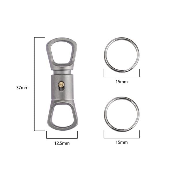 Quick Release Keychain, 360° Rotation, Detachable Rotating Keychain (DB)