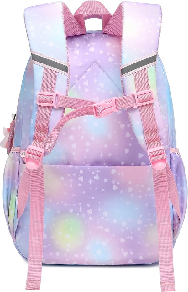 Girls Backpack, Rainbow Primary School Bag, Princess Gi
