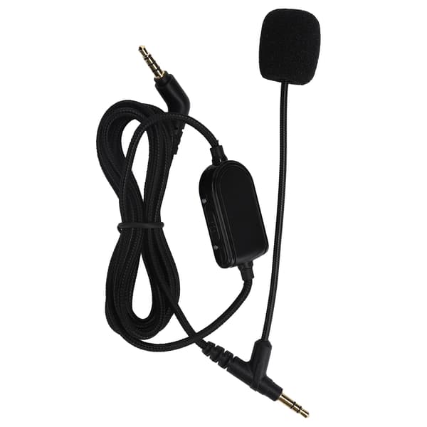 Hovedtelefon lydkabel med lydstyrkekontrol Gaming Headset Ledning til VMODA Sort