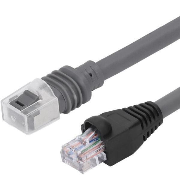 Satellit Ethernet-kabel, rektangulær erstatning vandtæt bærbar til Mini rektangulær satellit grå (2m / 7ft)