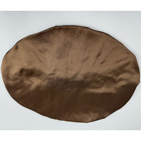 Sovehette nattlue i 100 % silke kaffe L kaffe