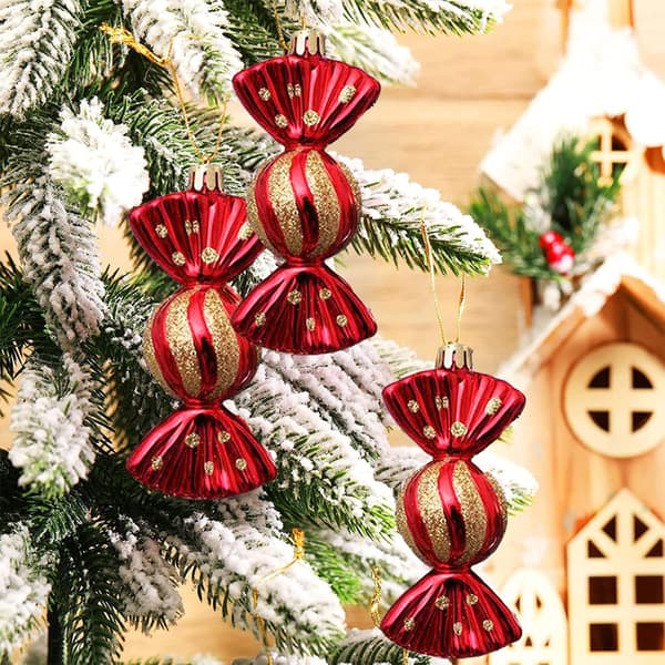 6 Pieces Christmas Tree Candy Ornaments - Candy Christmas Tree Decoration