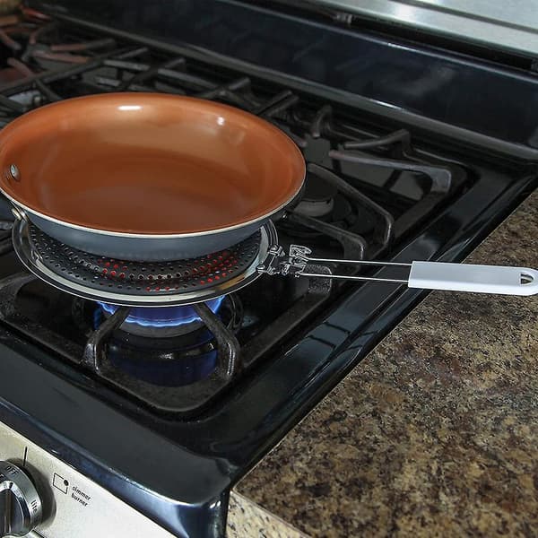 Varmespreder Reducer Flame Guard Simmer Plate, fortykket rustfrit stål til el- og gaskomfurer